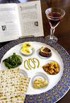 Passover Seder table in a Passover hotel
